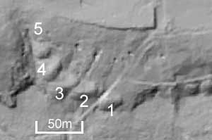 LiDAR map of the mines in this area
