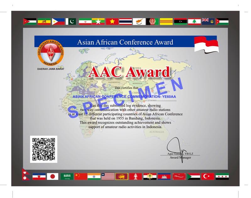 ASIAN-AFRICAN CONFERENCE AWARD