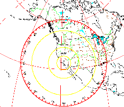 Generally could only make 10M contacts beyond the red circle. Click for larger picture.