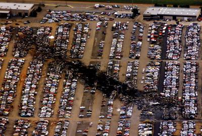 LEILA trashes the flea market at last year's Dayton Hamvention.