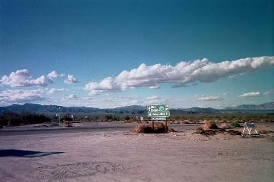 Roads leading out of Desert Center