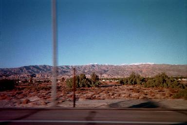 Late afternoon sun on Little San Bernardino Mountains