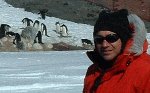 Serdar with Penguins