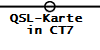 QSL-Karte 
in CT7