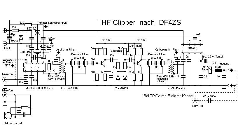 Schaltplan des HF-Clippers Typ A (12 KB caw.gif)