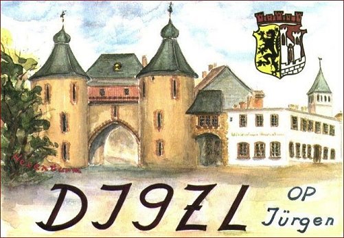 Jlich's witches tower - QSL by DJ9ZL