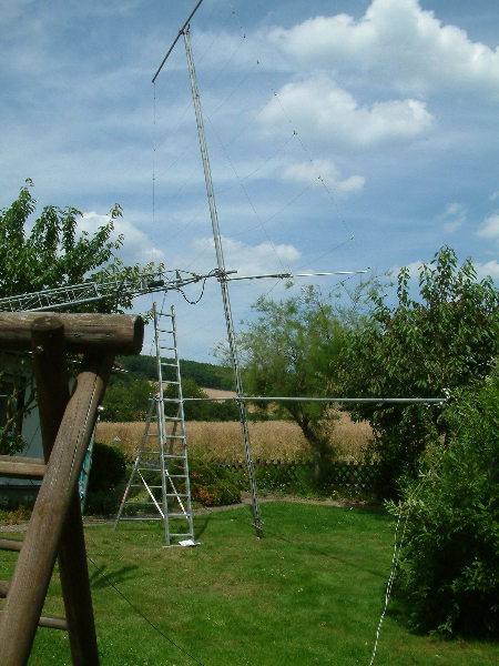 Antenna during installation