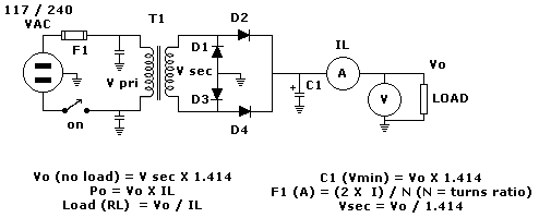 schematic of basic power supply