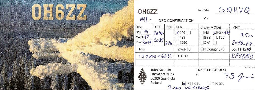 OH6ZZ QSL card