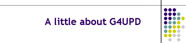 A little about G4UPD