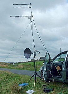 G6GVI/P on 23, 13 and 3cm from Winter Hill, Sep 2009