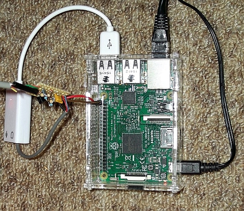 The prototype TNC made from a Raspberry Pi3