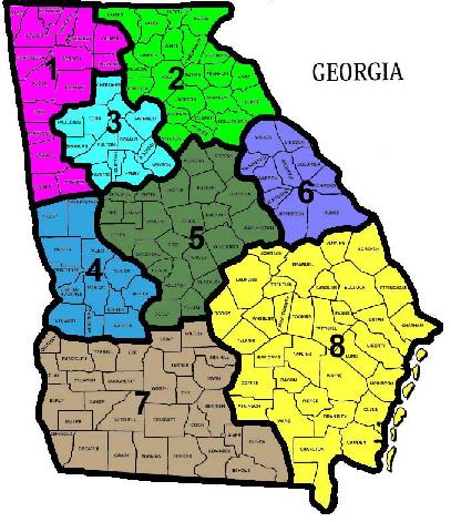 Georgia ARES Districts