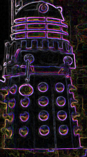 Dalek - tweaked by 2W1MDH - Original photo thanks to Darlene (MW0CQR)