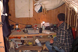 Scott MM1BKK (MM5FWD) at the VHF Station, HF to the left