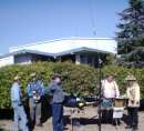 Shootout group preparing to setup for another antenna