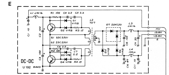 Fig. 2. IC-2KL DC-DC Converter Schematic.