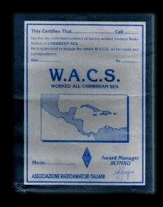 W.A.C.S. Award Plaque
