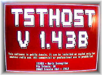 schermata iniziale del TSTHOST