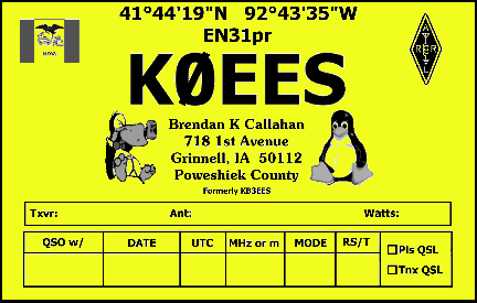 KEES QSL Card Image