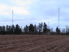 20m, 15m, 40m Towers from the West