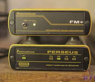 Perseus SDR and FM Plus downconverter