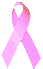 Pink cancer awareness ribbon