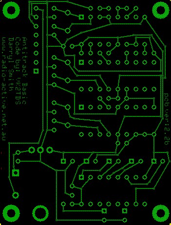 Bottom view of pcb