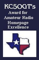 KC5OGT's Award for Amateur Radio Homepage Excellence