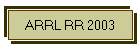 ARRL RR 2003