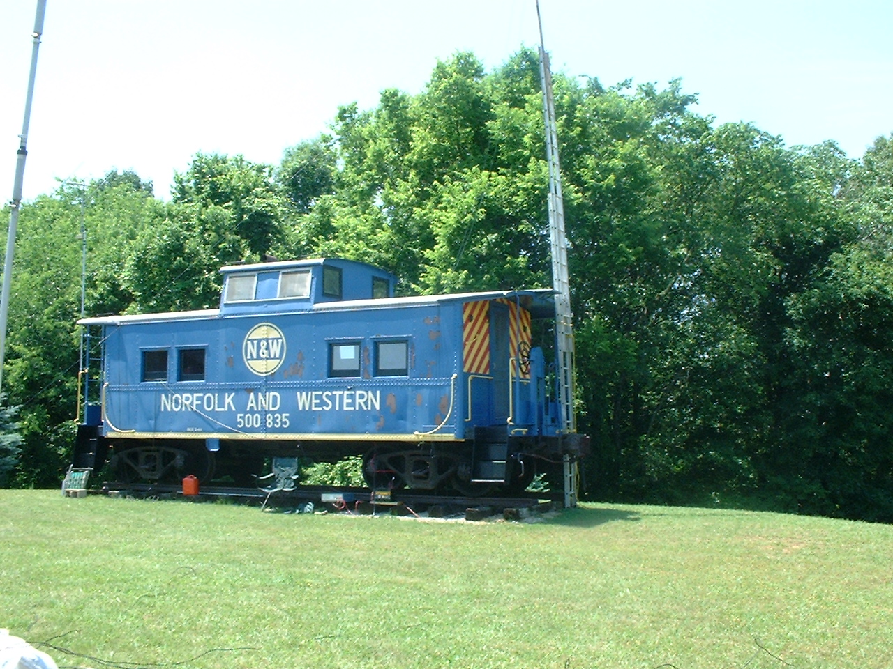 Outside of NC8V's caboose