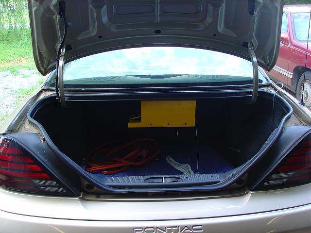 The shot of the trunk.  Everything fully installed.