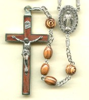 Olive wood rosary