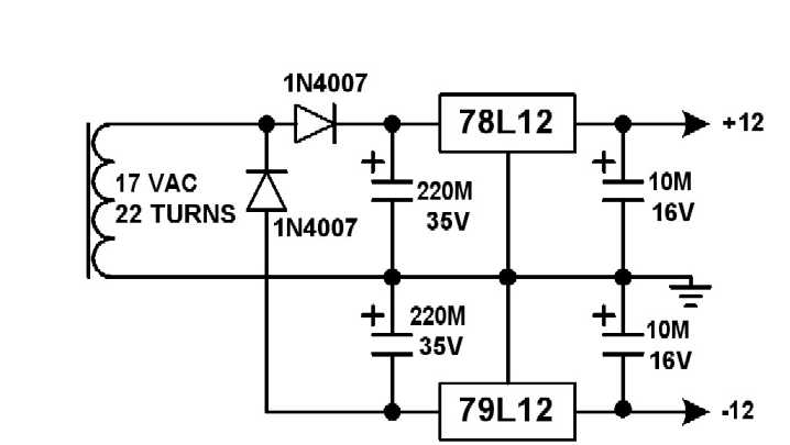 Simple power supply used in expanded scale circuitry