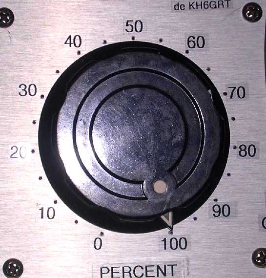 Voltage adjust knob.