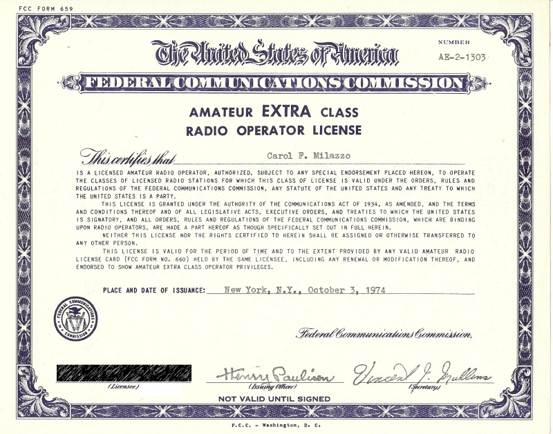 Amateur Radio Operator License 32