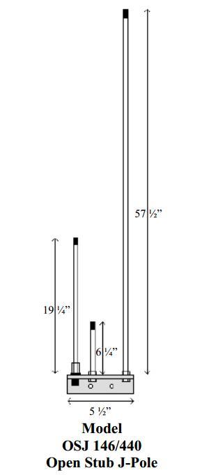 Arrow OSJ
              146/440 J-Pole Antenna