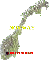 Norway with my QTH marked