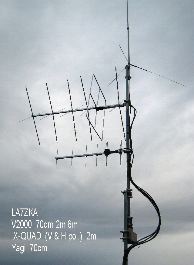 LA7ZKA 2m / 70cm antenna's