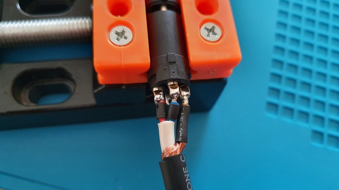 ends soldered to socket