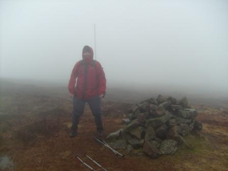 At the summit cairn