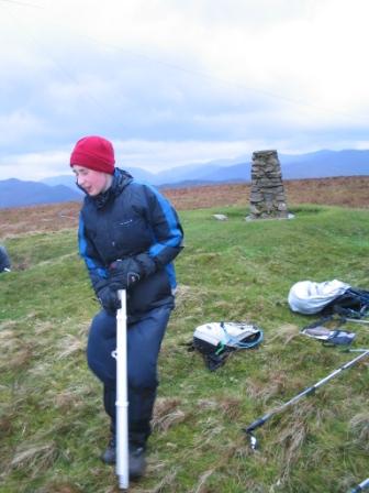 Jimmy M3EYP struggles to set up the SOTA beam in the wind