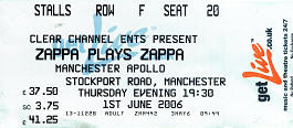 ZPZ concert ticket
