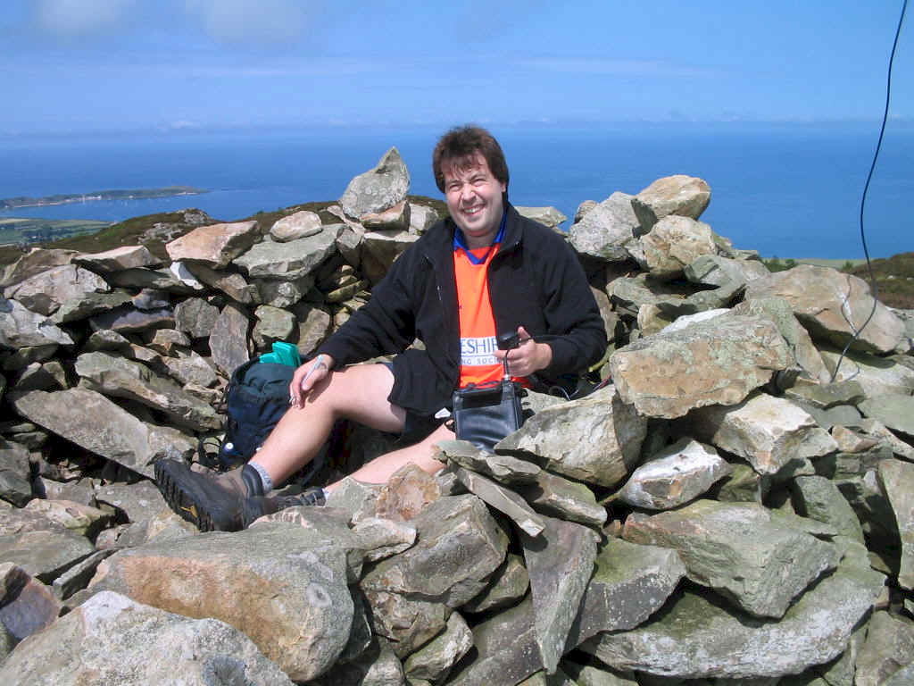 Tom MW1EYP/P operating from the summit of Garn Boduan NW-066