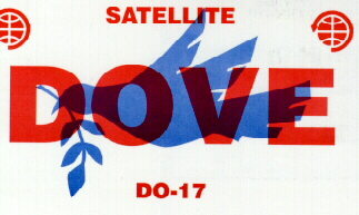 Dove Amatuer Satellite QSL-Front