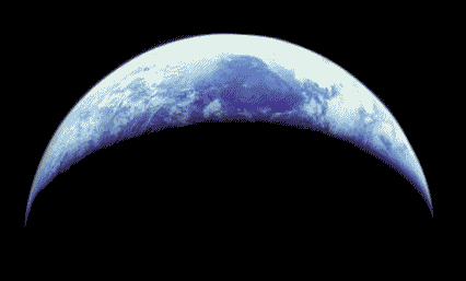 Crescent Earth From Space