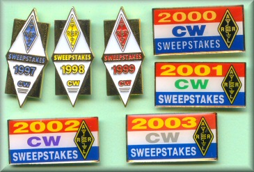 ARRL CW Sweepstakes pins