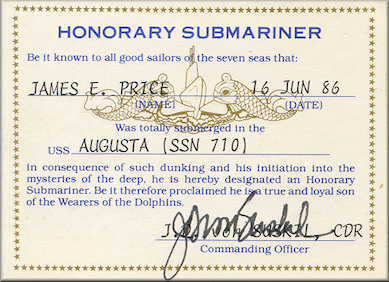 Submariner Card