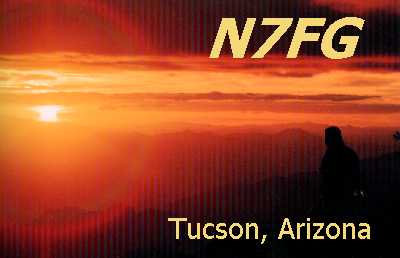 N7FG at sunset, Catalina Mountains, Arizona