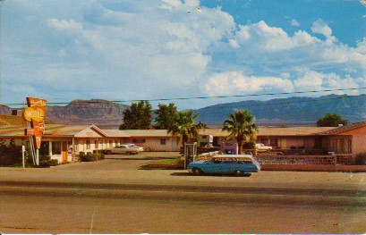 The Desert Palms motel as it looked in the mid 1960s